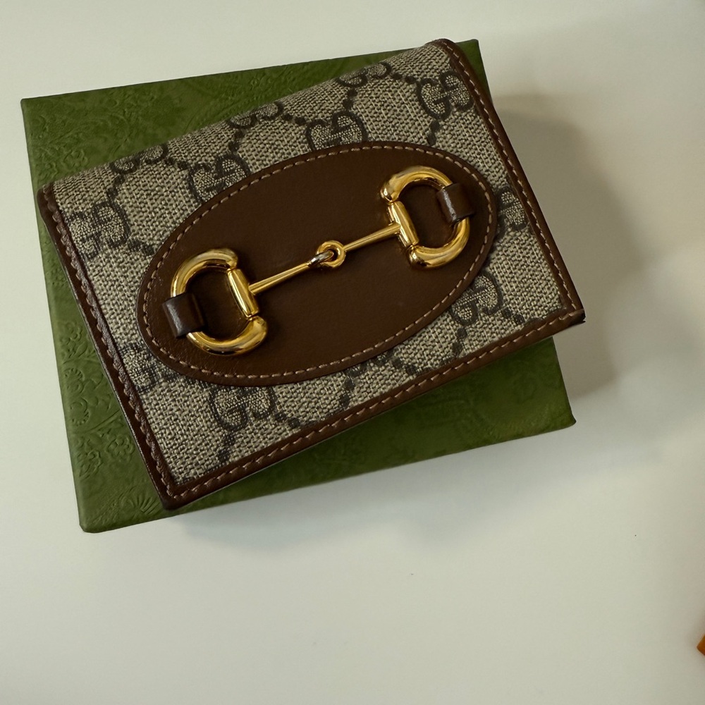 Gucci Horsebit 1955 small Brown Gold wallet